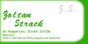 zoltan strack business card